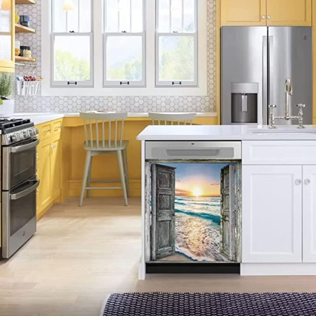 beautiful-beach-sunset-from-open-door-dishwasher-mspring-summer-home-cabinet-decals-kitchen-decoration-23wx26h-big-1