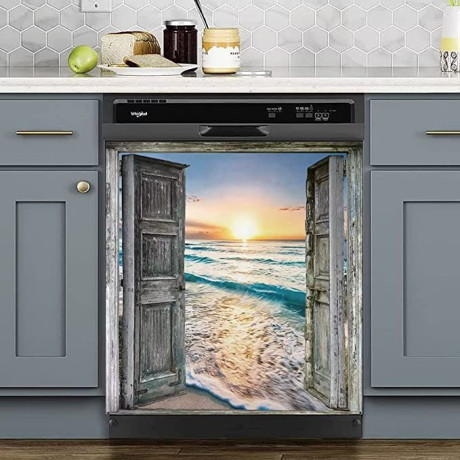 beautiful-beach-sunset-from-open-door-dishwasher-mspring-summer-home-cabinet-decals-kitchen-decoration-23wx26h-big-3