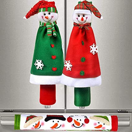 daylipillow-3-piece-set-christmas-snowman-refrigerator-appliance-handle-covers-big-2