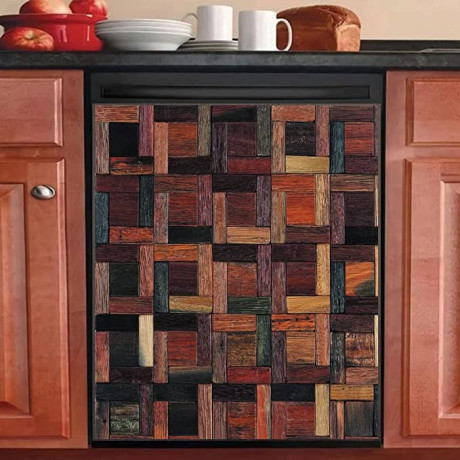 splicing-wood-decoration-kitchen-dishwasher-magentic-cover-retro-self-adhesive-magnet-refrigerator-front-big-2