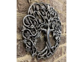 top-brass-tree-of-life-wall-plaque-11-58-inches-decorative-celtic-garden-art-sculpture-antique-silver-finish-small-1