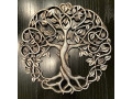 top-brass-tree-of-life-wall-plaque-11-58-inches-decorative-celtic-garden-art-sculpture-antique-silver-finish-small-2