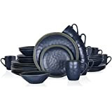 stone-lain-porcelain-16-piece-dinnerware-set-service-for-4-blue-and-golden-rim-dark-blue-big-0