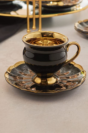 exclusive-black-set-of-6-coffee-cups-90-ml-12-pieces-porcelain-material-tea-cups-and-serving-tableware-kitchen-home-furniture-big-0