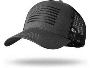 American Flag Trucker Hat - Snapback Hat, Baseball Cap for Men Women - Breathable Mesh