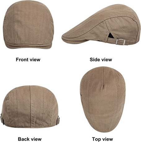 qossi-2-pack-newsboy-hats-for-men-flat-cap-cotton-adjustable-breathable-irish-cabbie-ivy-driving-hunting-hat-big-2