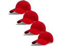 4-pack-men-women-baseball-cap-adjustable-cotton-dad-hat-low-profile-trucker-hat-plain-blank-solid-ball-cap-small-1