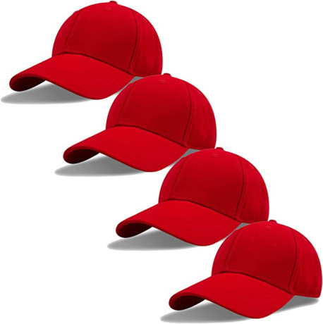 4-pack-men-women-baseball-cap-adjustable-cotton-dad-hat-low-profile-trucker-hat-plain-blank-solid-ball-cap-big-1