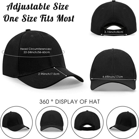 coume-36-pieces-black-baseball-cap-bulk-adjustable-denim-plain-dad-hats-unisex-low-profile-big-1