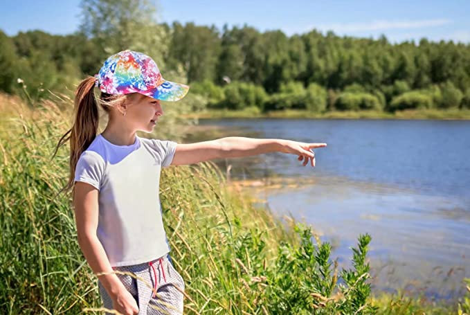 girls-baseball-cap-kids-sun-hat-trucker-hat-adjustable-baseball-hat-beach-hat-for-girls-accessories-big-2