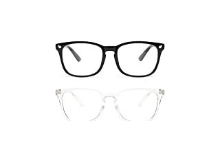 Gaoye Blue Light Blocking Glasses - 3 Pack Fashion Square Fake Eyeglasses, Anti UV Ray Computer Gaming Glasses, Blue Blockers