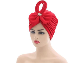 Arrived Bonnet for Women Headwear Accessories Pleated Hat African Moslin Turbans Auto Gele Head Wrap Ready Wear - One Size
