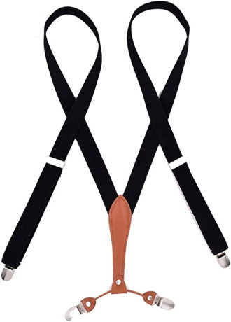suspenders-bow-tie-set-for-men-boy-wedding-party-event-x-back-4-clips-big-0