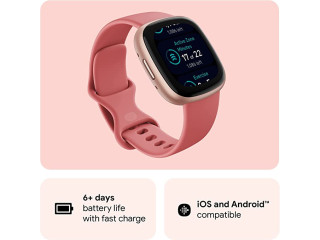Fitbit Versa 4 Fitness Smartwatch with Daily Readiness, GPS, 24/7 Heart Rate, 40+ Exercise Modes,