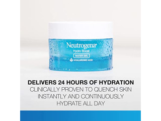 Neutrogena Hydro Boost Face Moisturizer with Hyaluronic Acid for Dry Skin, Oil-Free and Non-Comedogenic Water Gel Face Lotion,