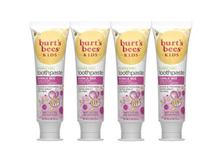 Burts Bees Kids Toothpaste, Bubblegum Flavor, Fluoride Free, Bubble Bee