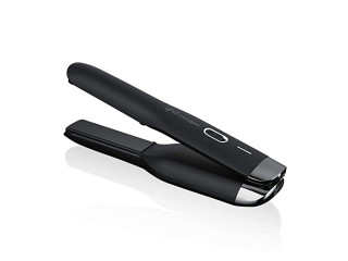 Ghd Unplugged Styler - Cordless Flat Iron in black, travel friendly professional straightener, USB-C