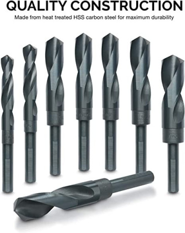 hiltex-10005-jumbo-silver-deming-drill-bit-set-8-piece-12-inch-shank-industrial-large-drill-bit-set-big-0