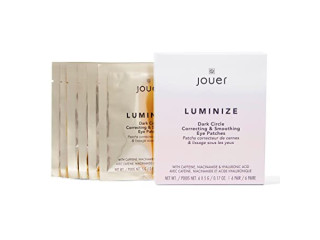 Jouer Luminize Dark Circle Correcting & Smoothing Eye Patches, Single Foil , Fragrance Free, Caffein