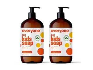Everyone for every body 3-in-1 Kids Soap, Body Wash, Bubble Bath, Shampoo, 32 Ounce (Pack of 2)