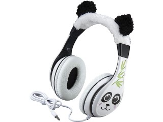 Panda Kids Headphones, Adjustable Headband, Stereo Sound, 3.5Mm Jack, Wired