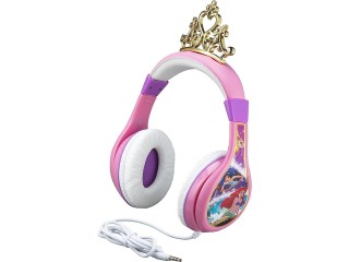 Disney Princess Kids Headphones For Kids Adjustable Stereo Tangle-Free 3.5Mm Jack