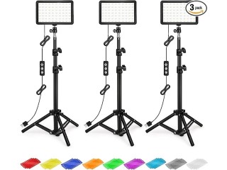 Photography Lighting Kit Dimmable 5600K USB Led Video Studio Streaming Lights