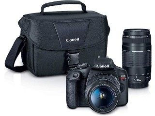 Canon EOS Rebel T7 DSLR Camera|2 Lens Kit with EF18-55mm