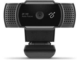 Aluratek 2K HD Webcam with Dual Stereo Noise Cancelling Mics,