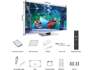 SYLVOX 24 Inch TV 12 Volt Smart TV FHD 1080P DVD Player Built-in ARC CEC WiFi
