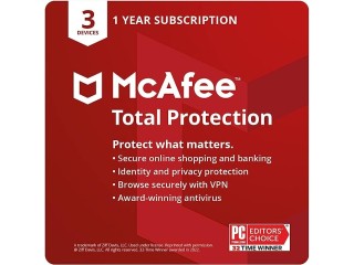 [Old Version] McAfee Total Protection 2022 | 3 Device | Antivirus Internet