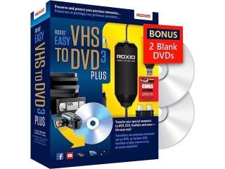 Roxio Easy VHS to DVD 3 Plus | VHS, Hi8, V8 Video to DVD or Digital Converter