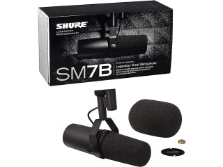Shure SM7B Vocal Dynamic Microphone for Broadcast, Podcast