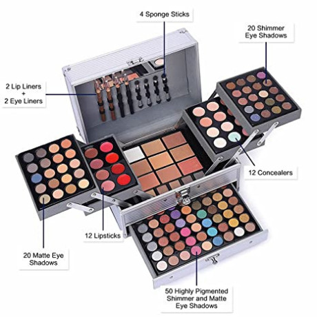 132-color-all-in-one-makeup-kitprofessional-makeup-casemakeup-set-for-teen-girlsmakeup-palettemulticolor-eyeshadow-kitsilver-big-2
