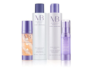 Meaningful Beauty Crème De Serum, Melon Extract Night Moisturizer + Skin Softening Cleanser + Pore Refining