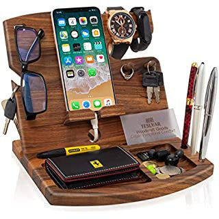 barva-wood-docking-station-farmhouse-decor-nightstand-organizer-phone-wallet-watch-stand-key-holder-big-0