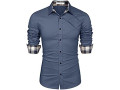 coofandy-mens-casual-dress-shirt-button-down-shirts-long-sleeve-denim-work-shirt-small-0