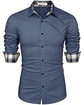 coofandy-mens-casual-dress-shirt-button-down-shirts-long-sleeve-denim-work-shirt-big-0