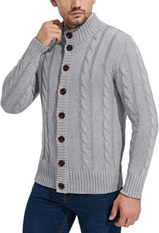 nitagut-mens-long-sleeve-stand-collar-cardigan-sweaters-button-down-cable-knitted-sweater-big-2