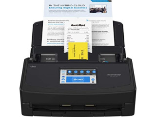 Fujitsu ScanSnap iX1600 Wireless or USB High-Speed Cloud Enabled Document, Photo & Receipt Scanner with Large Touchscreen