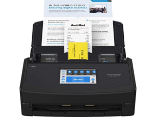 Fujitsu ScanSnap iX1600 Wireless or USB High-Speed Cloud Enabled Document, Photo & Receipt Scanner with Large Touchscreen