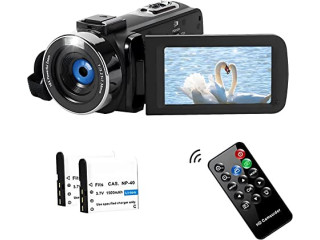 SPRANDOM Camcorder Video Camera 2.7K 42MP with LED Fill Light,18X Digital Zoom Camera Recorder 3.0" LCD Screen