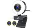 nexigo-n960e-1080p-60fps-webcam-with-light-software-included-fast-autofocus-built-in-privacy-cover-usb-web-camera-small-0