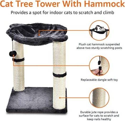 amazon-basics-cat-tower-with-hammock-and-scratching-posts-for-indoor-cats-big-1