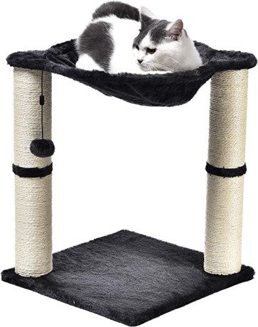 amazon-basics-cat-tower-with-hammock-and-scratching-posts-for-indoor-cats-big-2