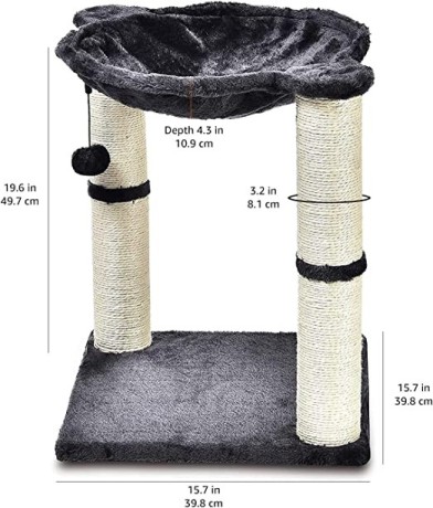 amazon-basics-cat-tower-with-hammock-and-scratching-posts-for-indoor-cats-big-0