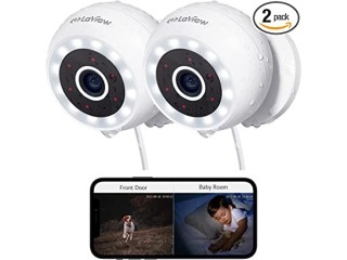 LaView 4MP 2K Security Cameras Outdoor Indoor Wired
