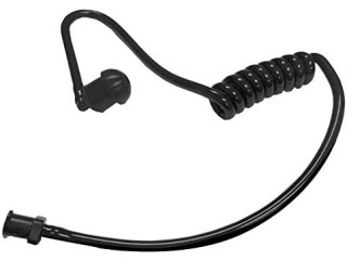 MaximalPower RHF Coil(BK) Replacement Acoustic Tube for Two-Way Radio Headsets (Black)